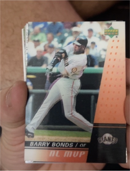 1993 Upper Deck NL MVP Barry Bonds — front
