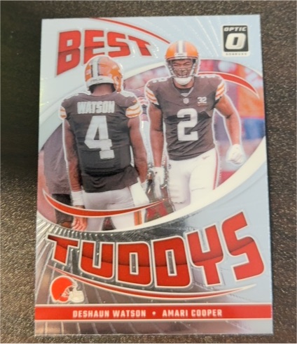 2024 Donruss Optic #15 Deshaun Watson & Amari Cooper Best Tuddys — front