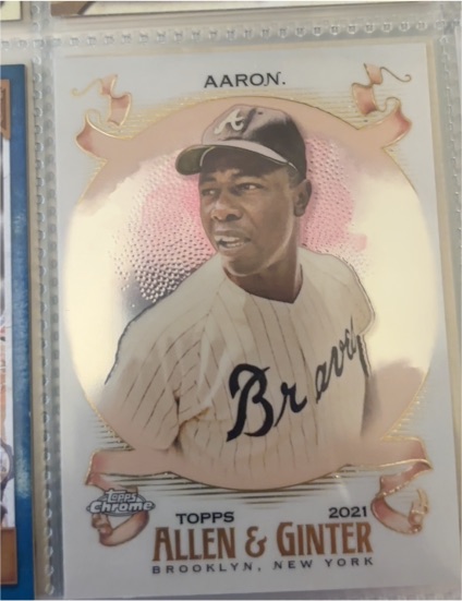 2021 Topps Allen & Ginter #1 Hank Aaron — front