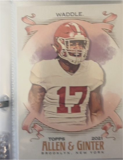 2021 Topps Allen & Ginter #214 Jaylen Waddle — front