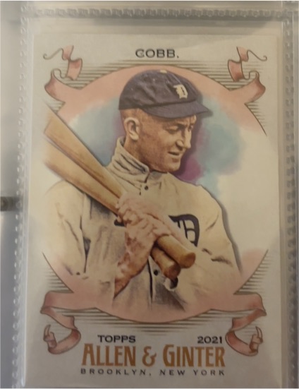 2021 Topps Allen & Ginter #160 Ty Cobb — front