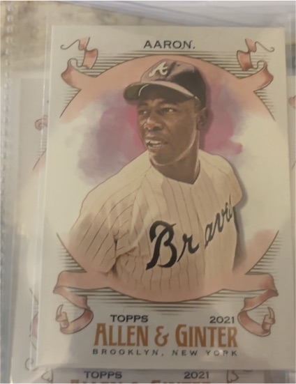 2021 Topps Allen & Ginter #1 Hank Aaron — front