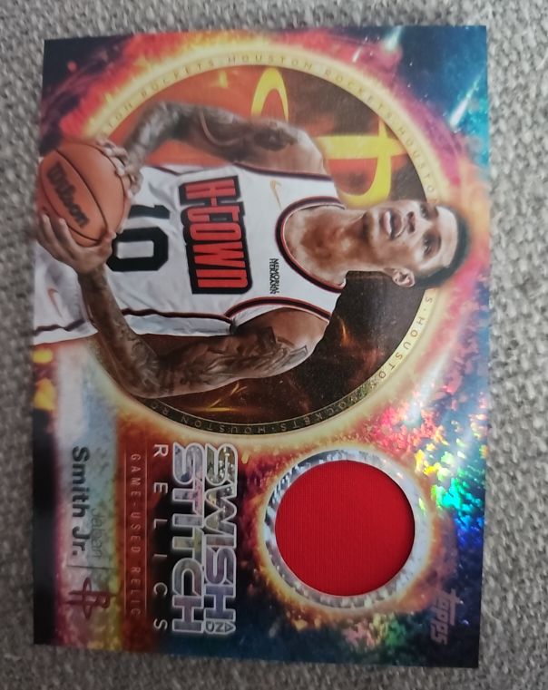 2025-26 Topps Swish and Stitch Relics #SST-JS Jabari Smith Jr. — front