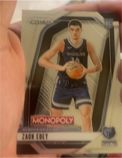 2024-25 Panini Prizm Monopoly #30 Zach Edey — front