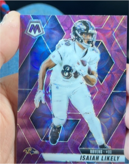 2025 Panini Mosaic #80 Isaiah Likely — front