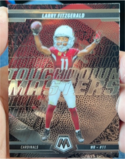 2025 Panini Mosaic #20 Larry Fitzgerald Touchdown Masters — front