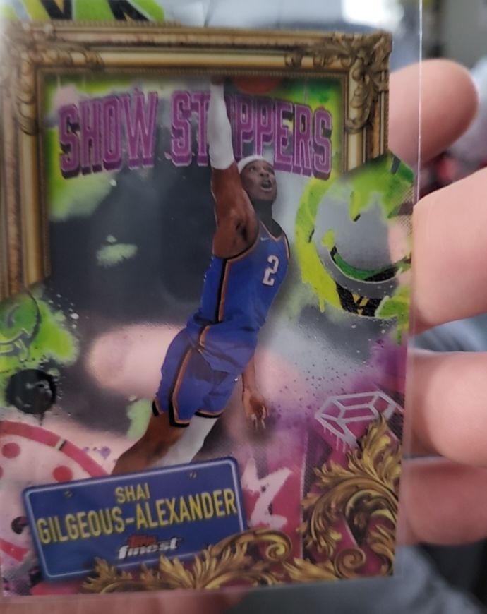 2024-25 Topps Finest #S-7 Shai Gilgeous-Alexander Show Stoppers — front