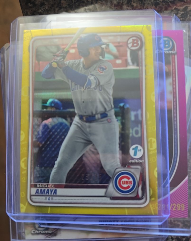2020 Bowman Draft #BD-80 Miguel Amaya — front