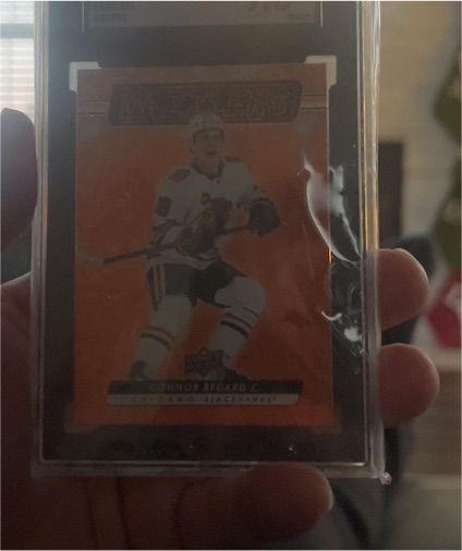2023-24 Upper Deck Series 2 Orange Dazzlers #DZ-79 Connor Bedard — front