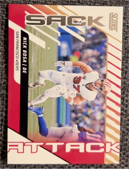 2025 Score #12 Nick Bosa Sack Attack — front