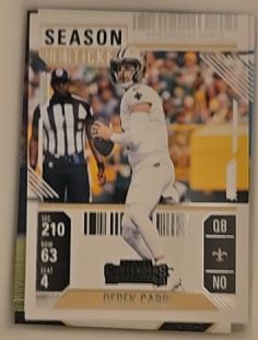 2024 Panini Contenders #72 Derek Carr Season Ticket Retail New Orleans Saints — front