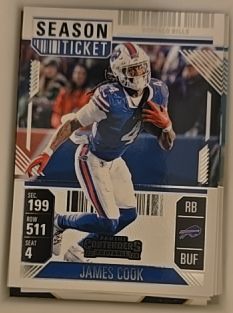 2024 Panini Contenders Season Ticket #10 James Cook — front