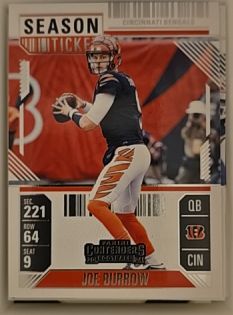 2024 Panini Contenders #20 Joe Burrow Season Ticket Retail — front