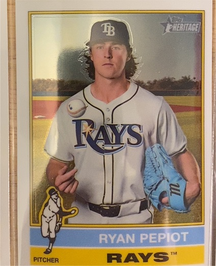 2025 Topps Heritage #456 Ryan Pepiot — front