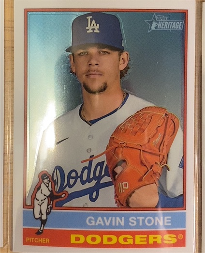 2025 Topps Heritage #439 Gavin Stone Dodgers — front