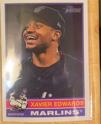 2025 Topps Heritage #368 Xavier Edwards — front