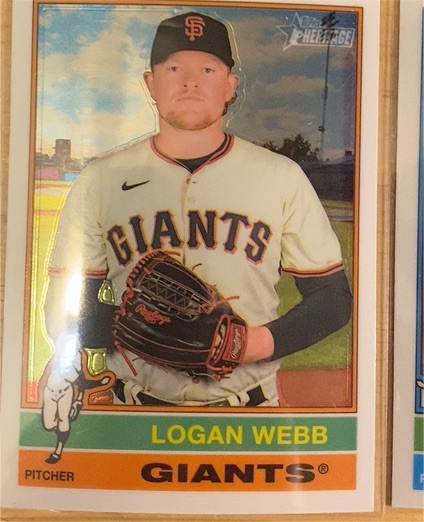 2025 Topps Heritage #423 Logan Webb — front