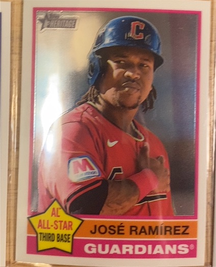2025 Topps Heritage #169 José Ramírez — front