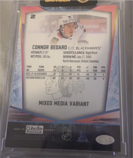 2024-25 O-Pee-Chee Platinum #2 Connor Bedard — front