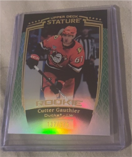 2024-25 Upper Deck Stature #38 Cutter Gauthier Rookie — front