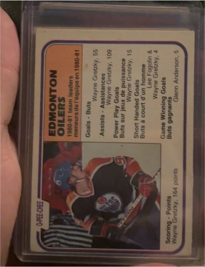 1981-82 O-Pee-Chee #126 Wayne Gretzky Edmonton Oilers Team Leaders — front