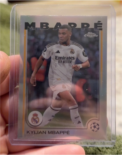 2024-25 Topps Chrome UEFA #1 Kylian Mbappé — front