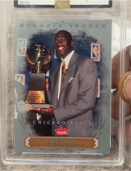 2007-08 Fleer #AW8 Michael Jordan Award Winners — front