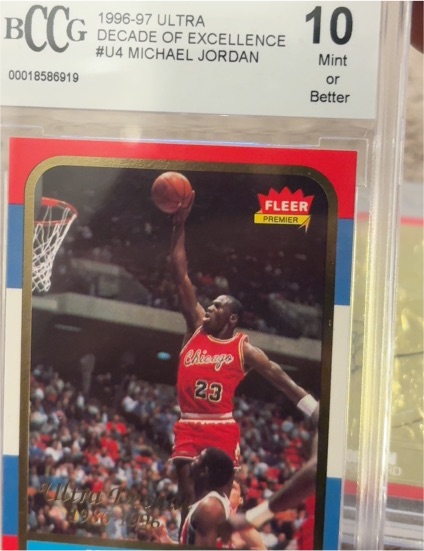1996-97 Fleer Ultra Decade of Excellence #U-4 Michael Jordan — front