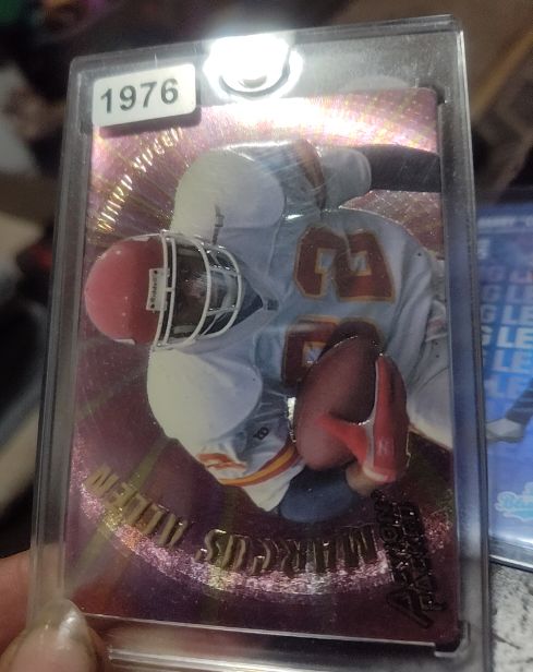 1994 Action Packed #WS11 Marcus Allen Warp Speed Embossed Card — front