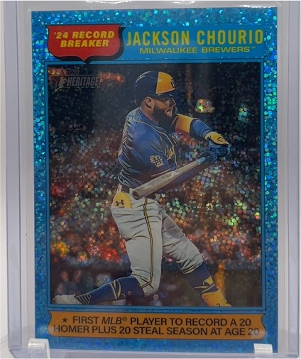 2025 Topps Heritage #5 Jackson Chourio — front