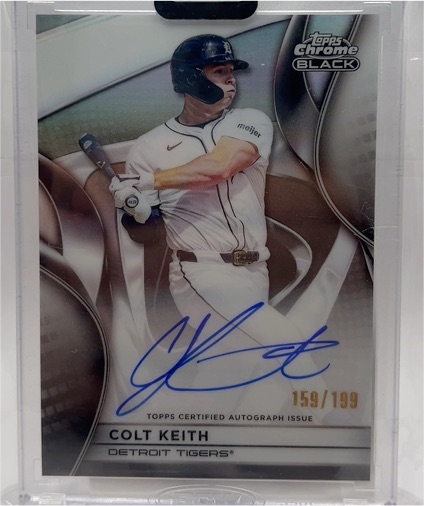 2025 Topps Chrome Black #CBA-CK Colt Keith Autograph — front