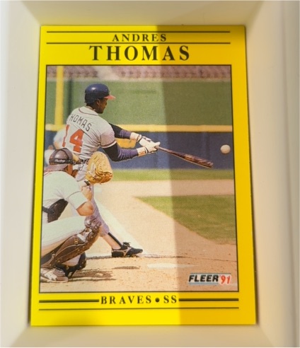 1991 Fleer #706 Andres Thomas — front