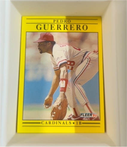 1991 Fleer #634 Pedro Guerrero — front