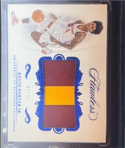 2019 Panini Flawless Collegiate Rookie Patch #Kevin Porter Jr. — front