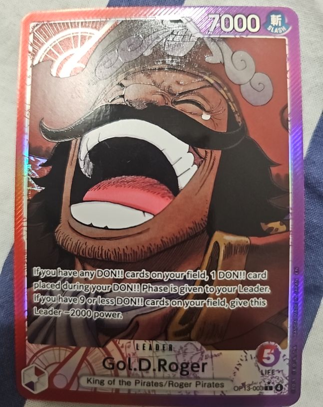 One Piece OP13-003 Gol D. Roger Alternate Art Leader — front