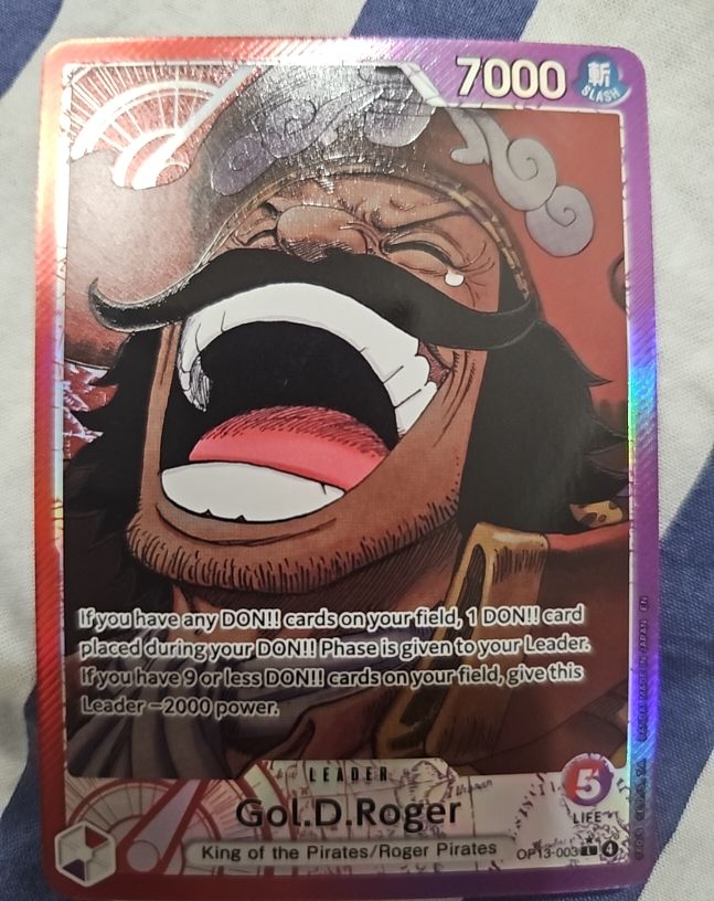 One Piece Card Game OP13-003 Gol D. Roger Alternate Art Leader — front