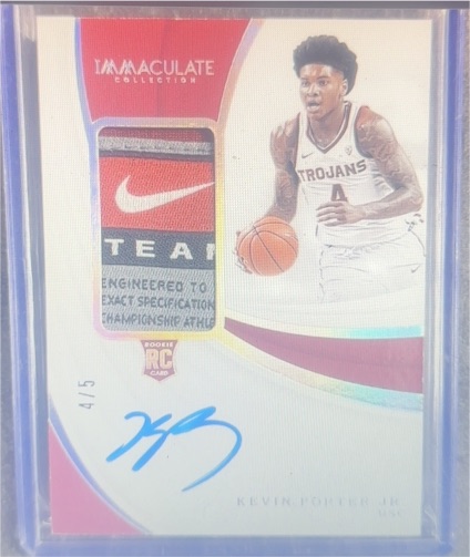 2019 Panini Immaculate #4/5 Kevin Porter Jr — front