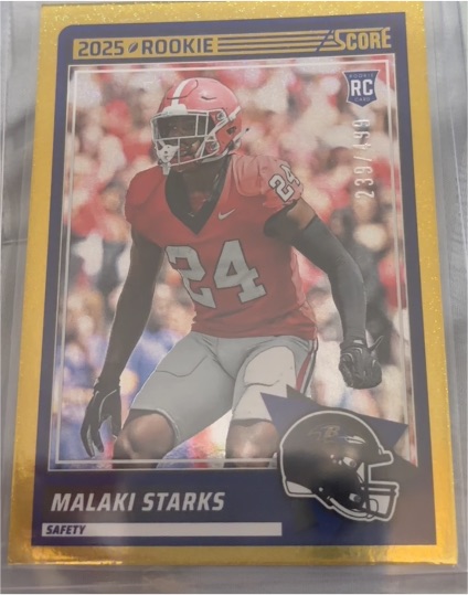 2025 Panini Score #24 Malaki Starks — front