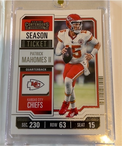2023 Panini Contenders Season Ticket #51 Patrick Mahomes II — front