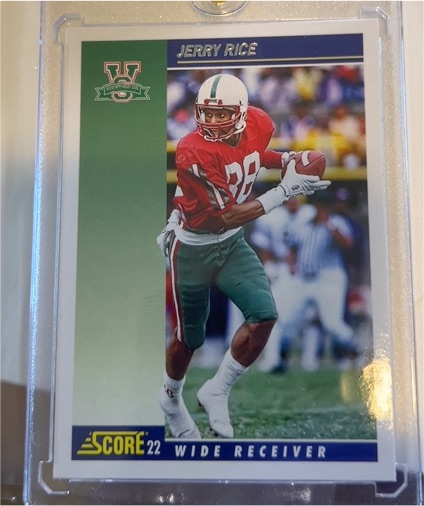 2022 Panini Chronicles Score Draft Picks #6 Jerry Rice — front