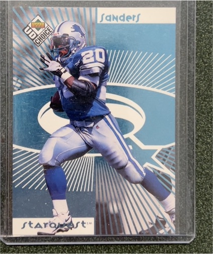 1998 UD Choice StarQuest #20 Barry Sanders — front