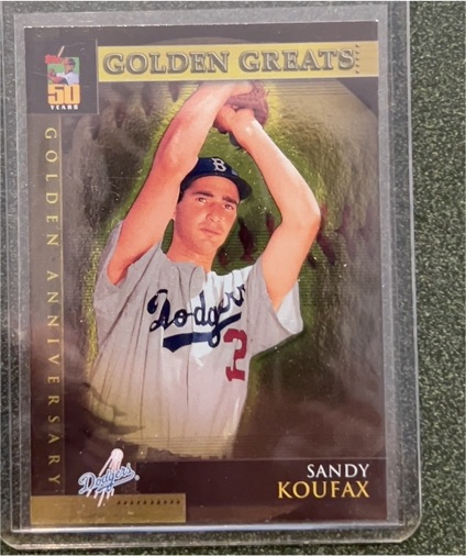 2000 Topps Golden Greats #GA8 Sandy Koufax — front