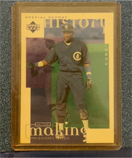 1997 Upper Deck Special Report History In The Making #8 Sammy Sosa Chicago Cubs — front