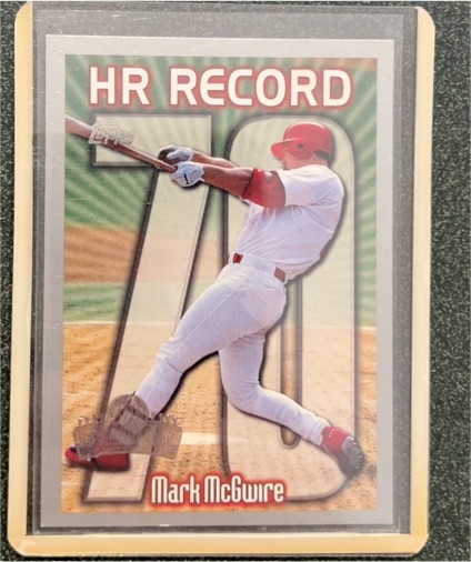 1999 Topps Opening Day #163 Mark McGwire HR Record 70 — front