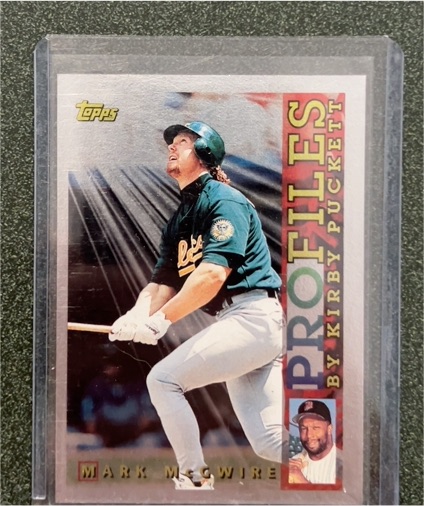 1996 Topps Profiles #AL-18 Mark McGwire — front