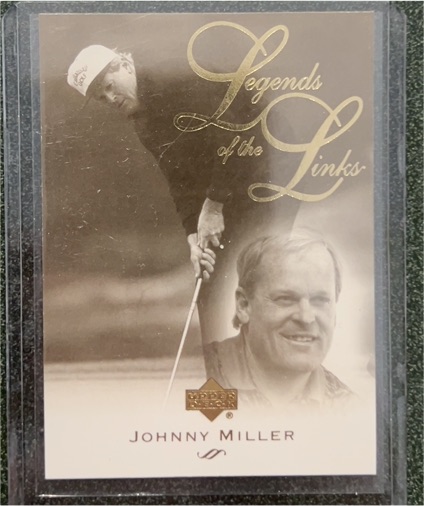 2003 Upper Deck #72 Legends of the Links Johnny Miller — front
