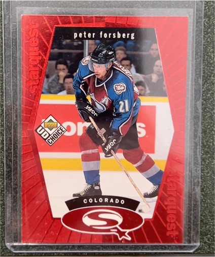 1998-99 Upper Deck UD Choice Starquest #SQ20 Peter Forsberg — front