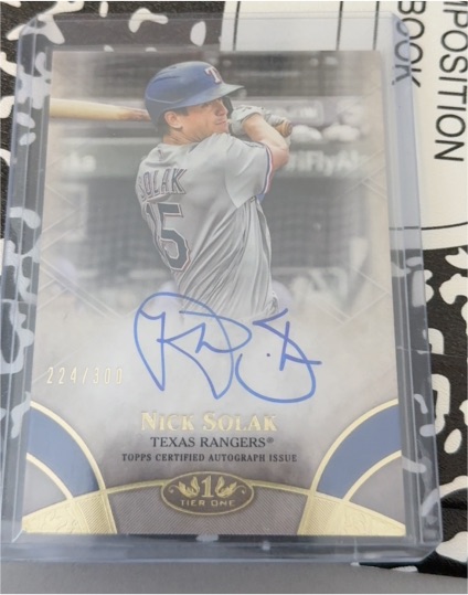 2021 Topps Tier One #224 Nick Solak — front