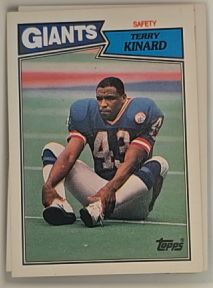 1987 Topps #27 Terry Kinard — front
