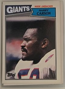 1987 Topps #25 Harry Carson — front